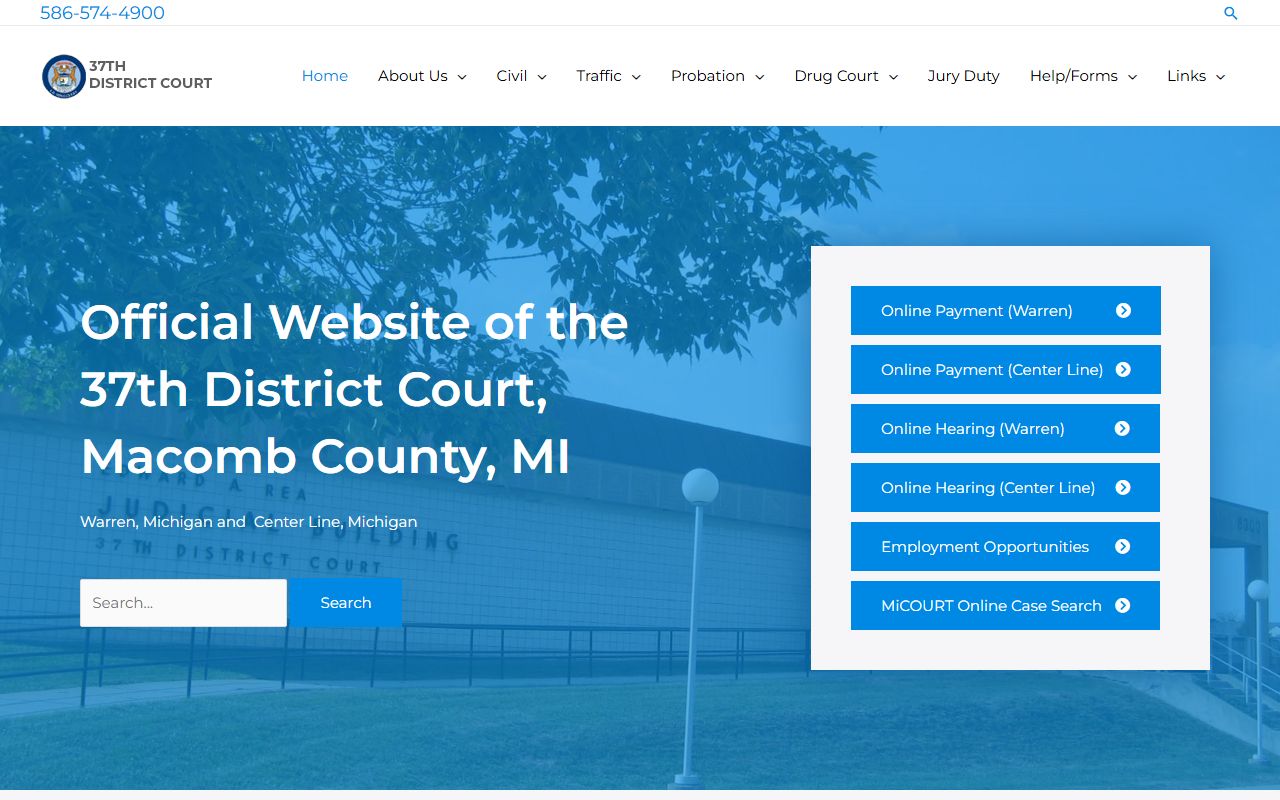 37th District Court Warren felony records