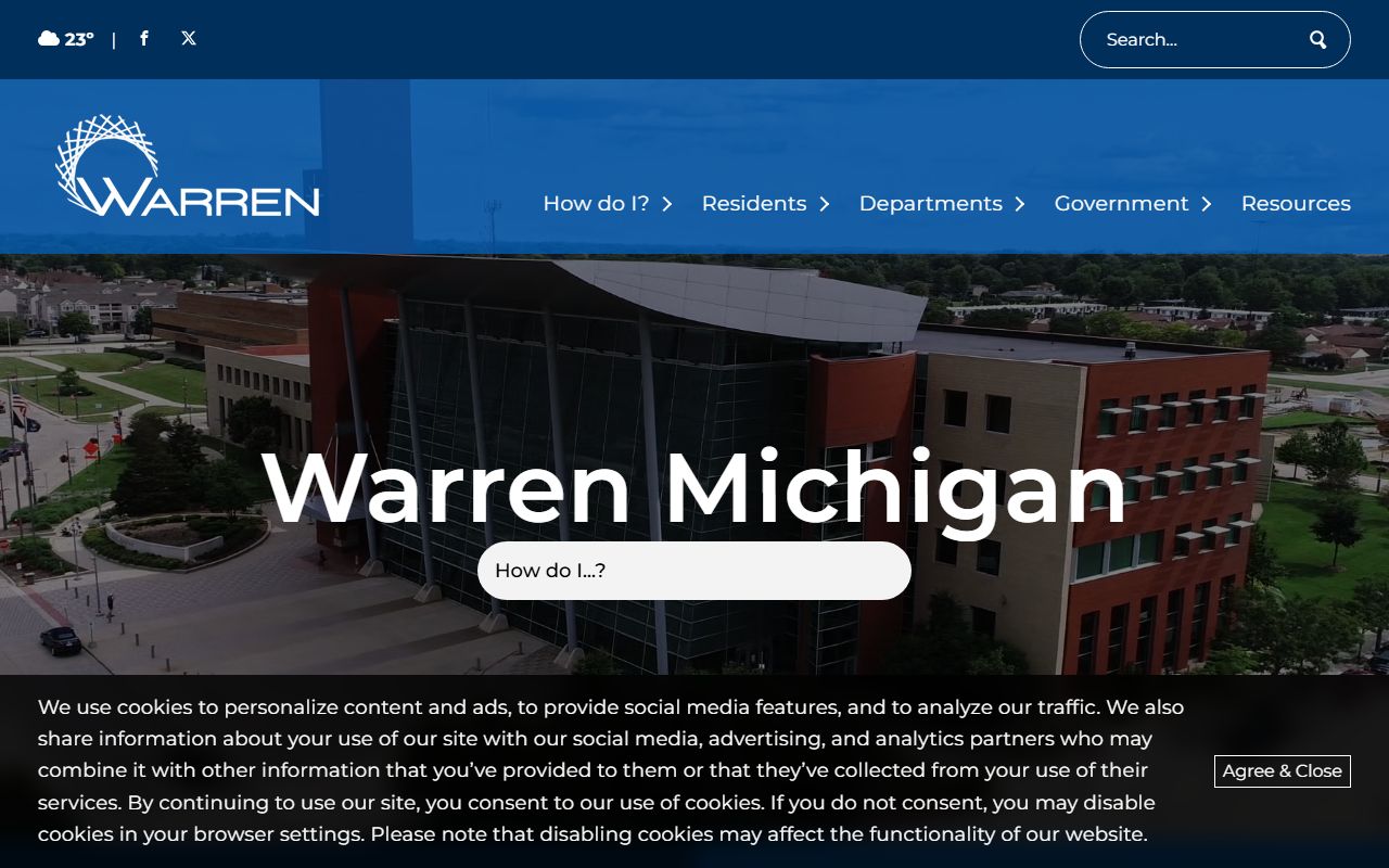 City of Warren Michigan felony records resources