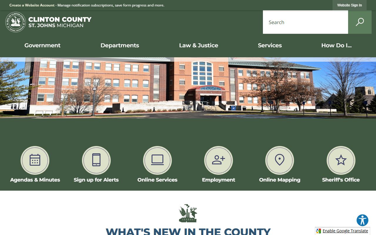 Clinton County Michigan courthouse and felony records resources