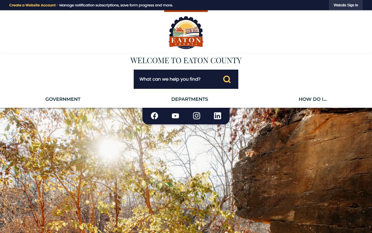 Eaton County official homepage for felony records