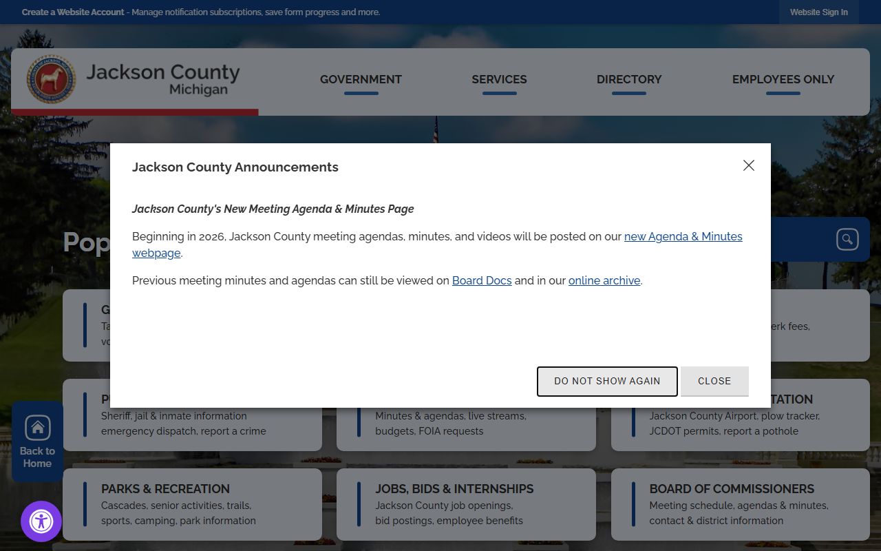 Jackson County courthouse felony records resource